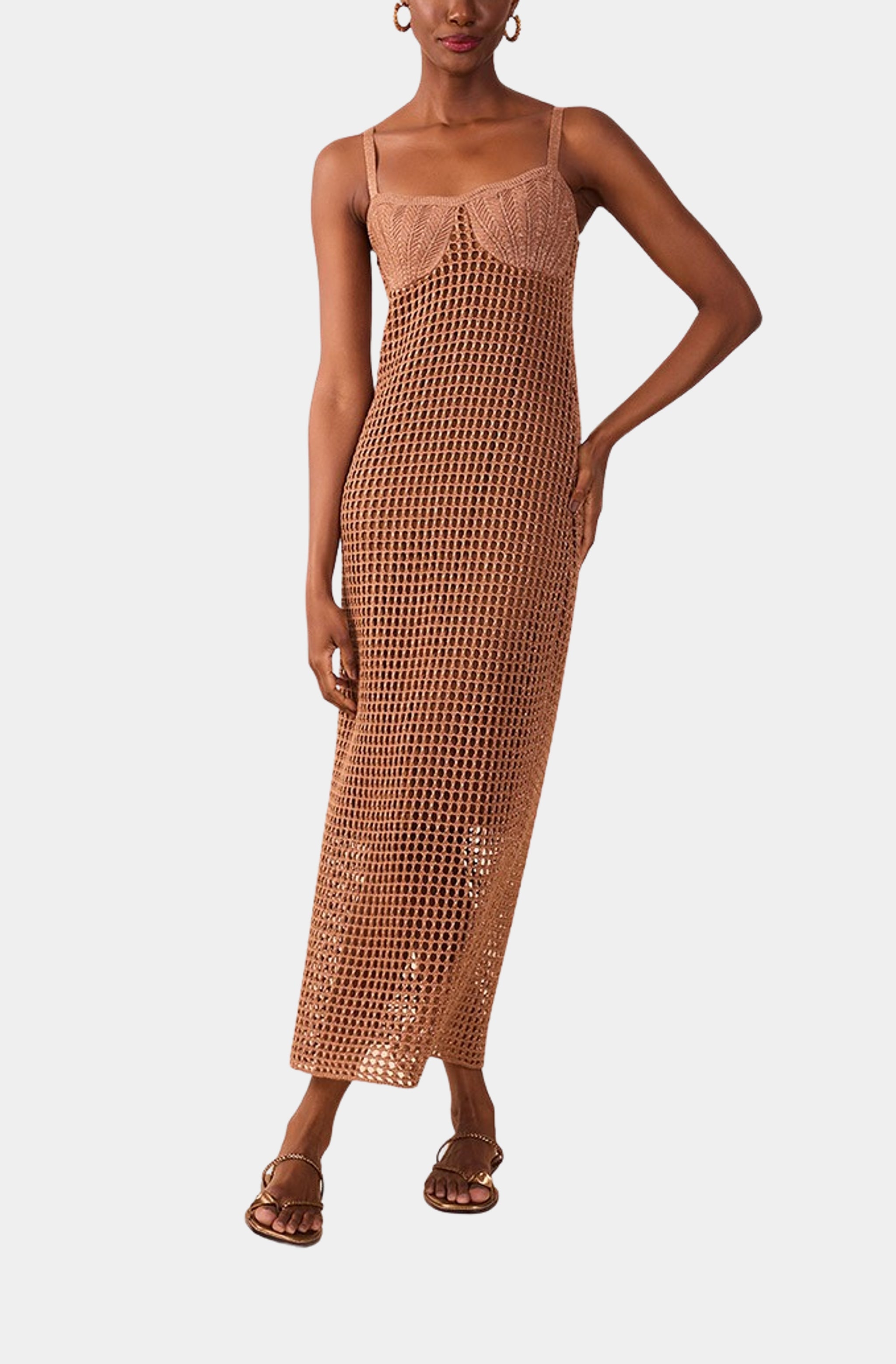 crochet seashell dress Crochet Shell Midi Dress – Hemline Magazine