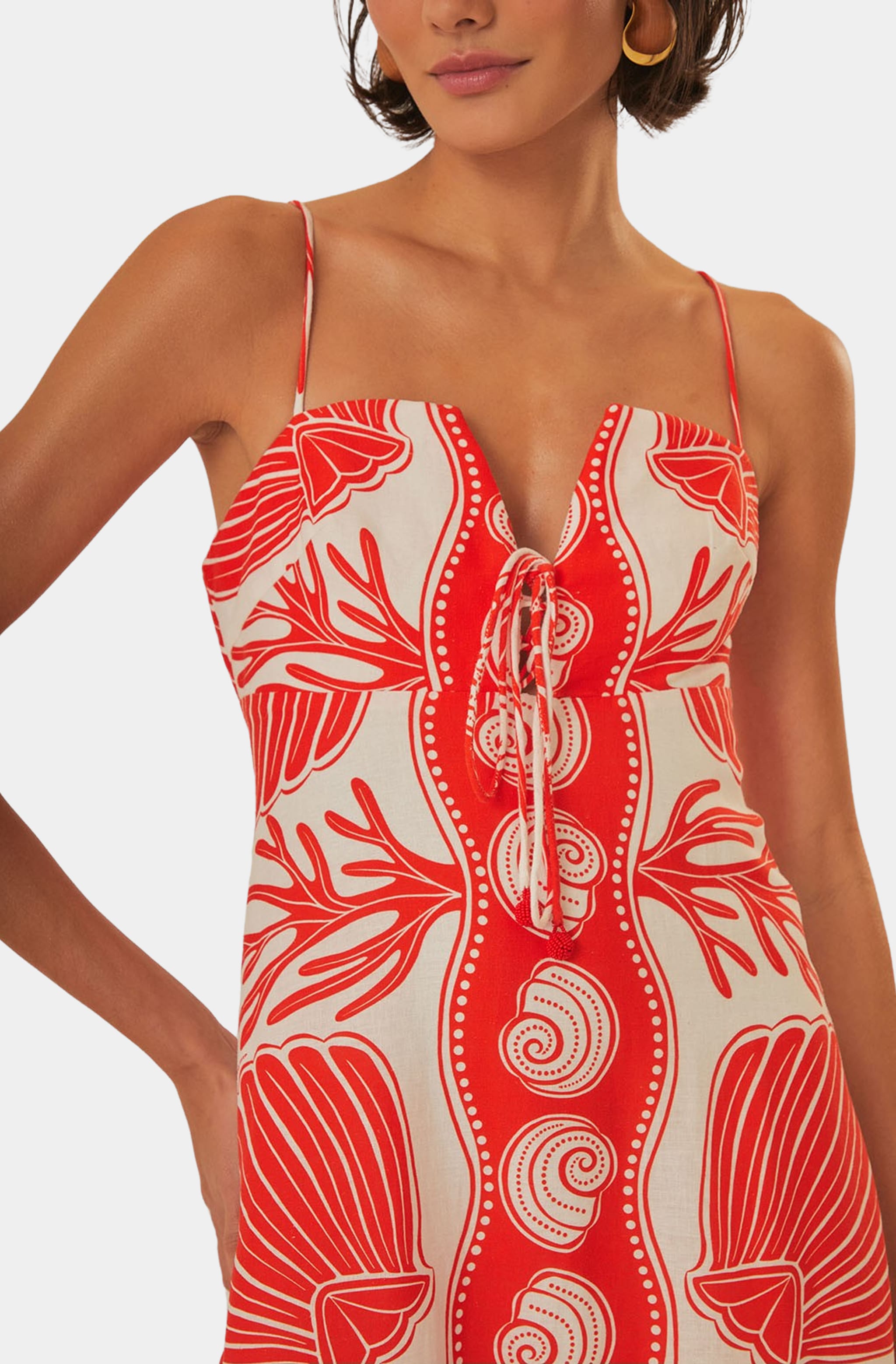 Anika strip Maxi dress