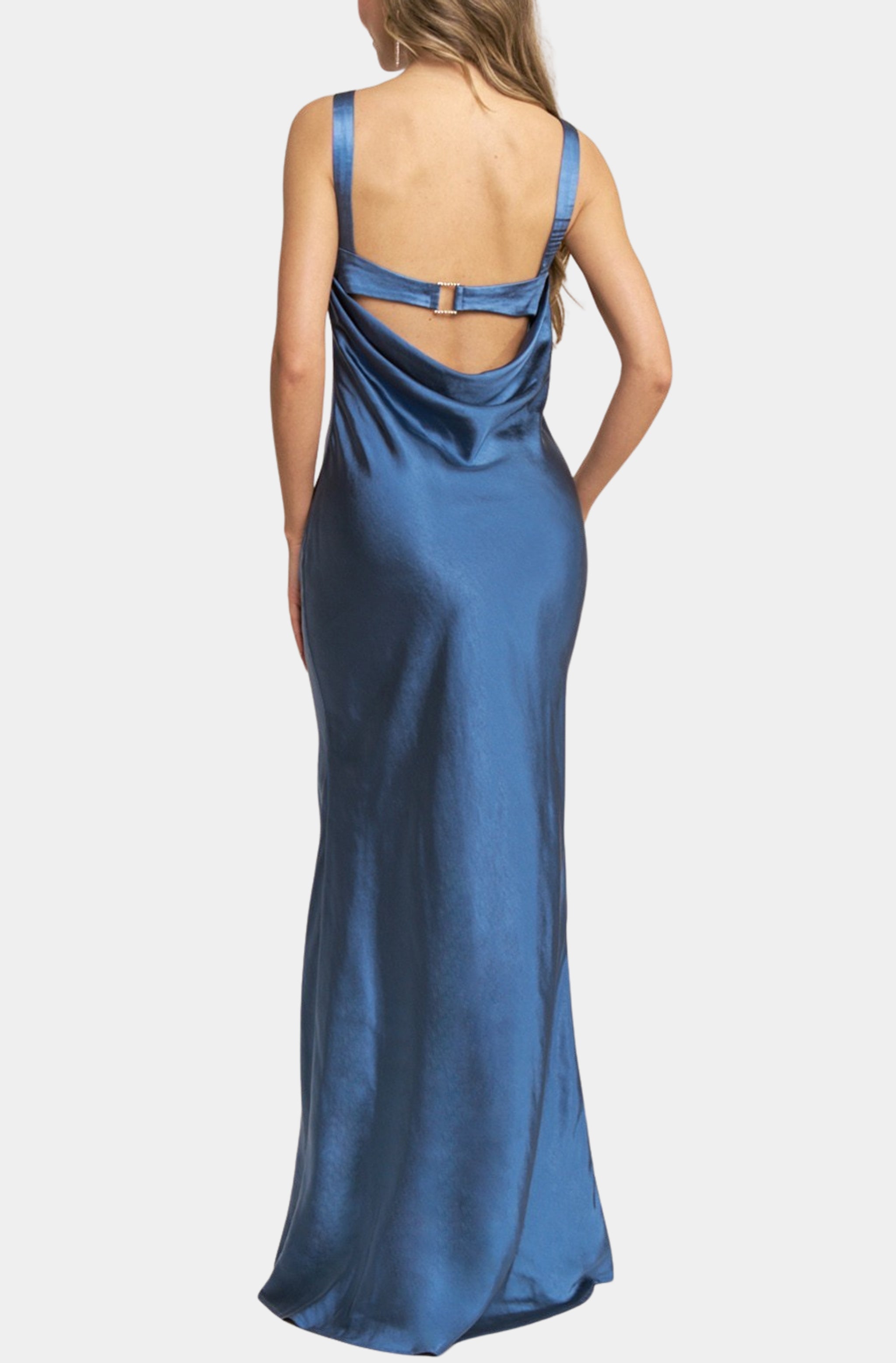 evie blue dress Evie Silk Midi Dress in Rose Shell Blue