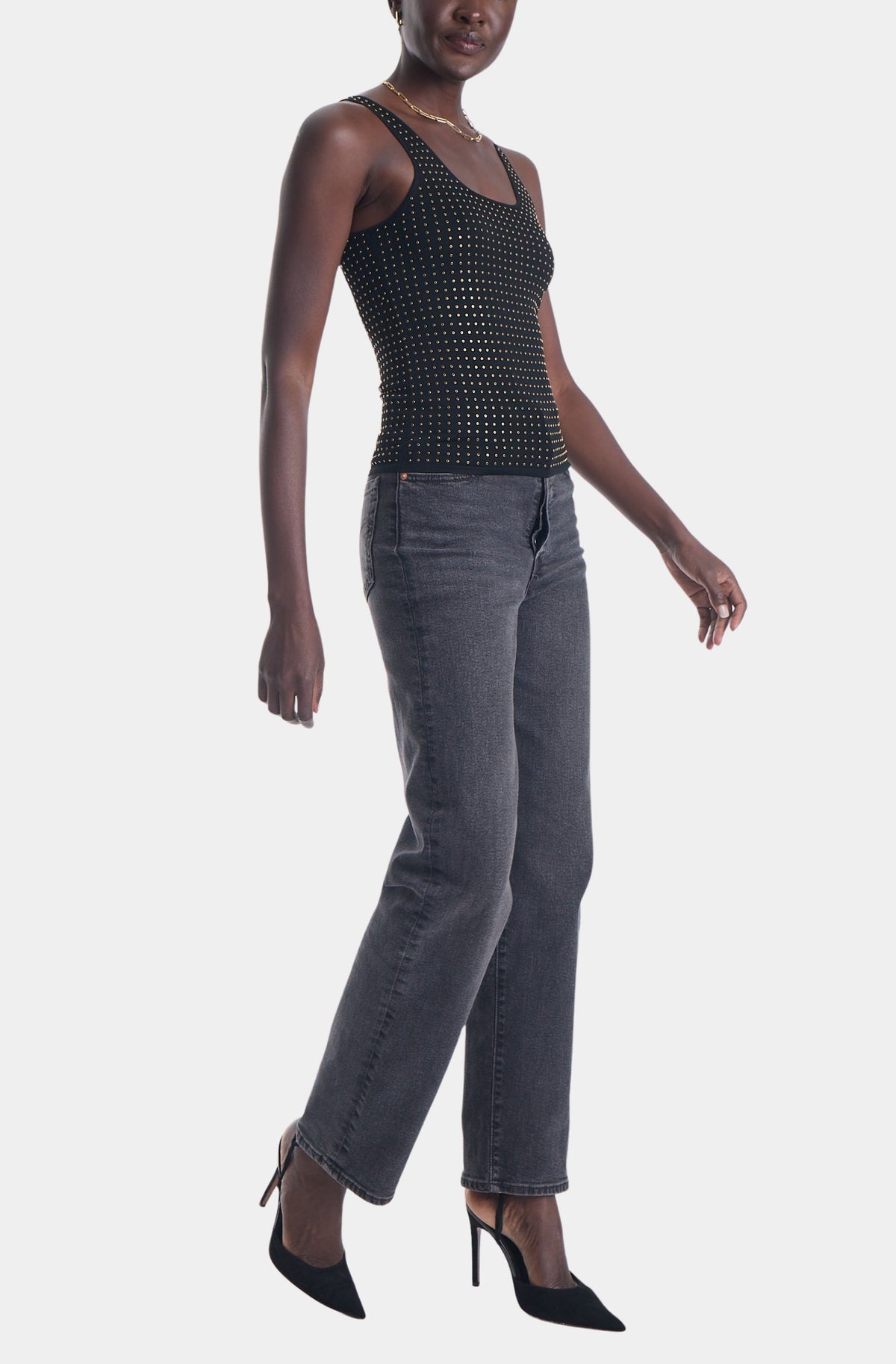 Bowie Embellished Knit Tank