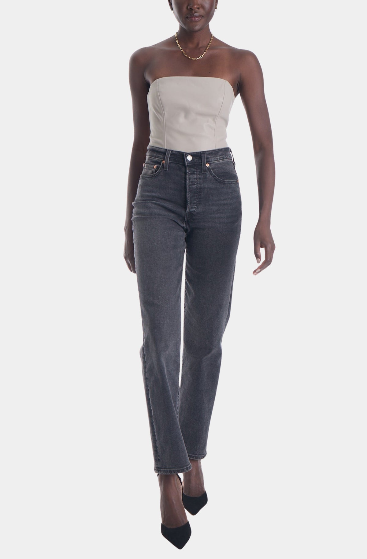 Calla Vegan Leather Body Suit