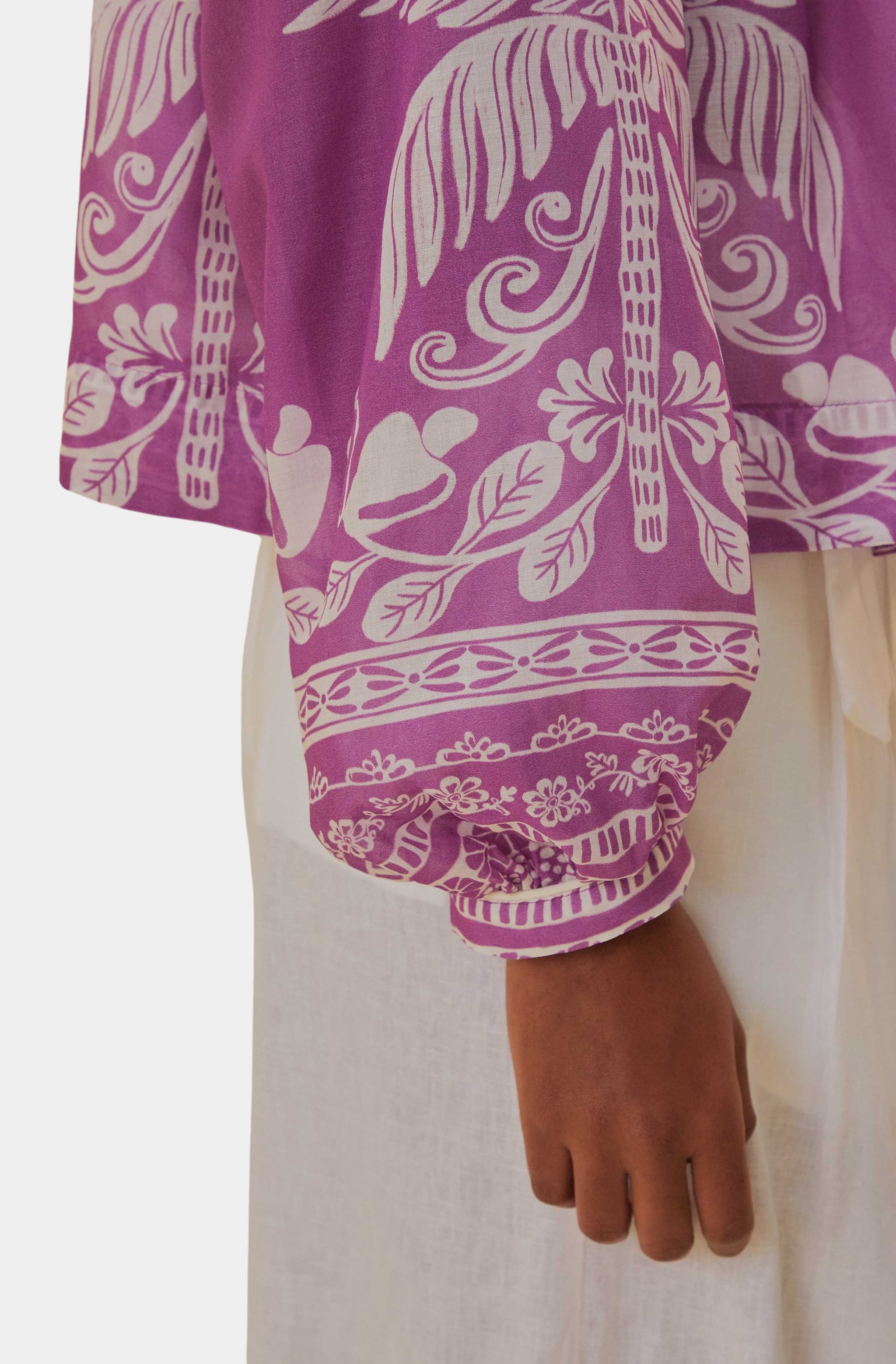 Sweet Garden Lilac Long Sleeved Blouse