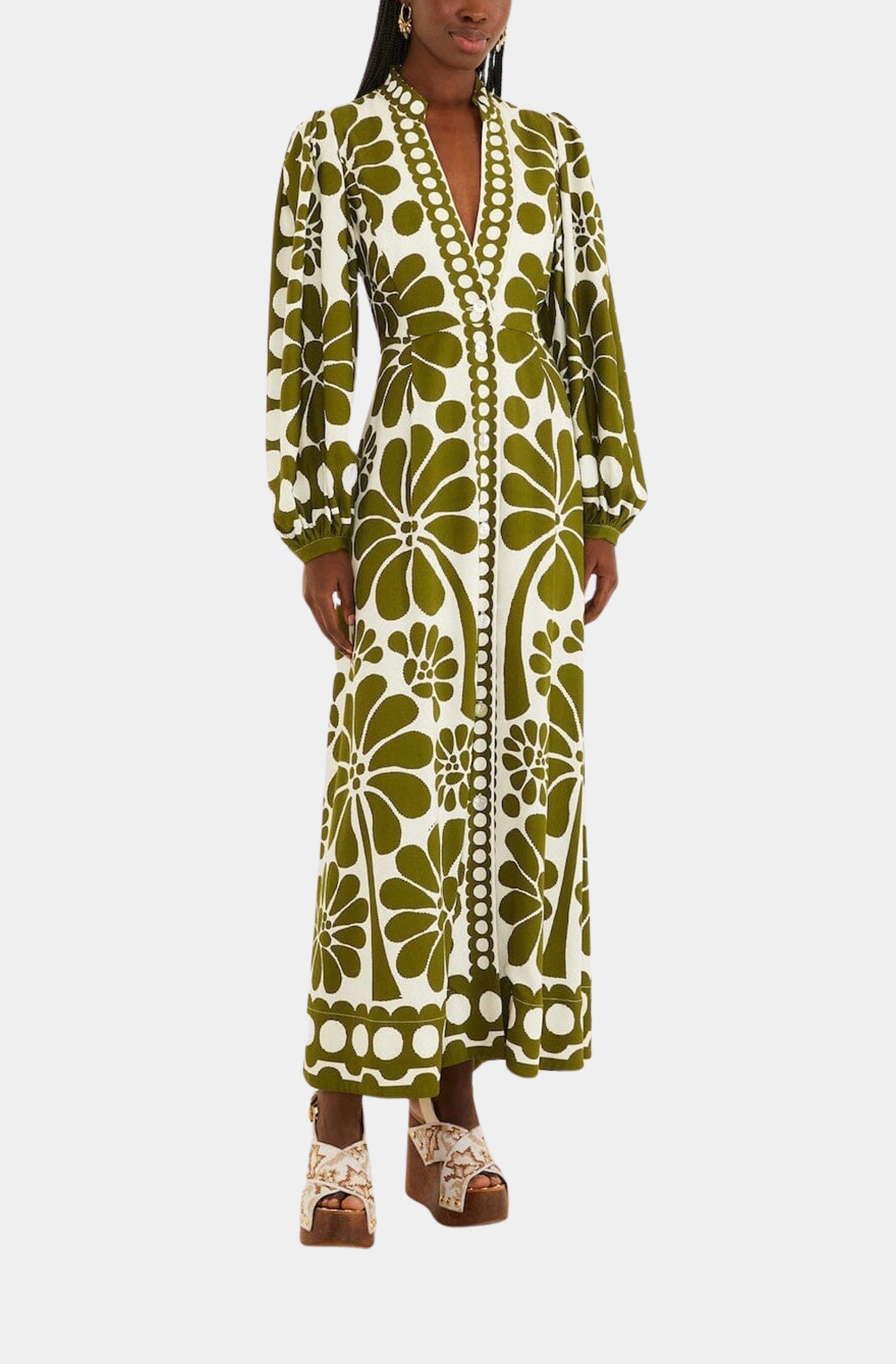 Palermo Green Maxi Dress