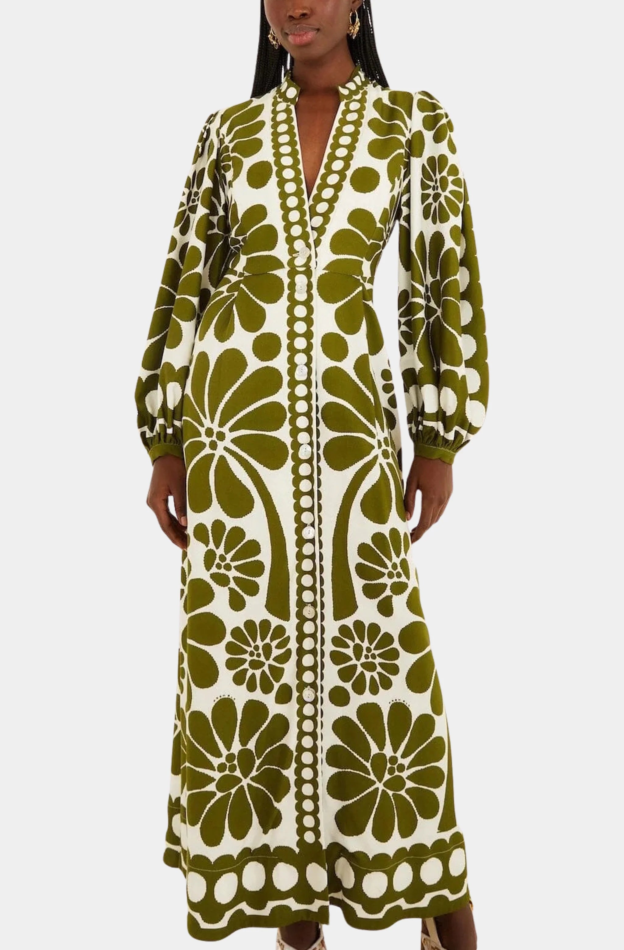 Palermo Green Maxi Dress