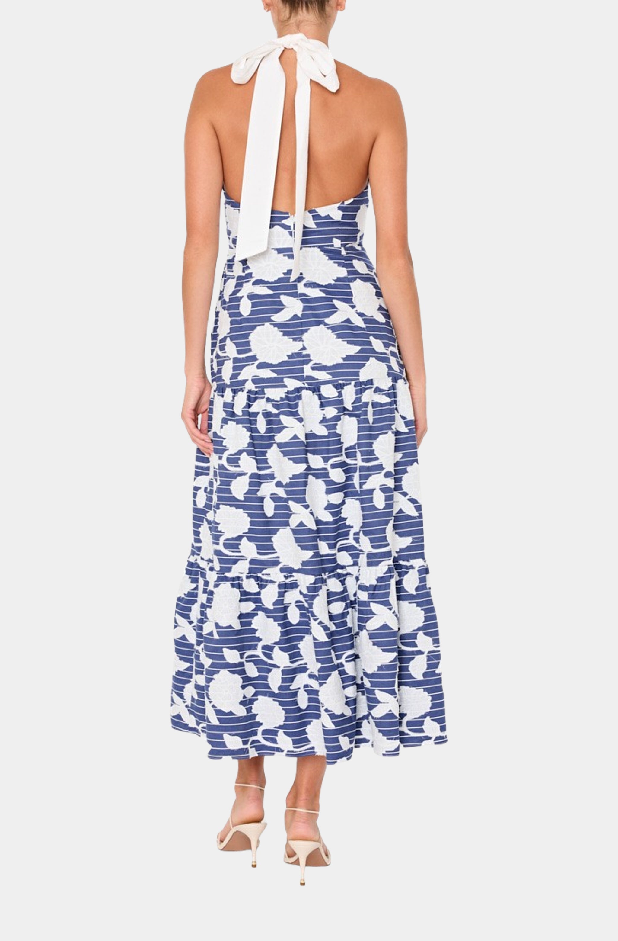 Hayden Floral Embroidered Midi Dress