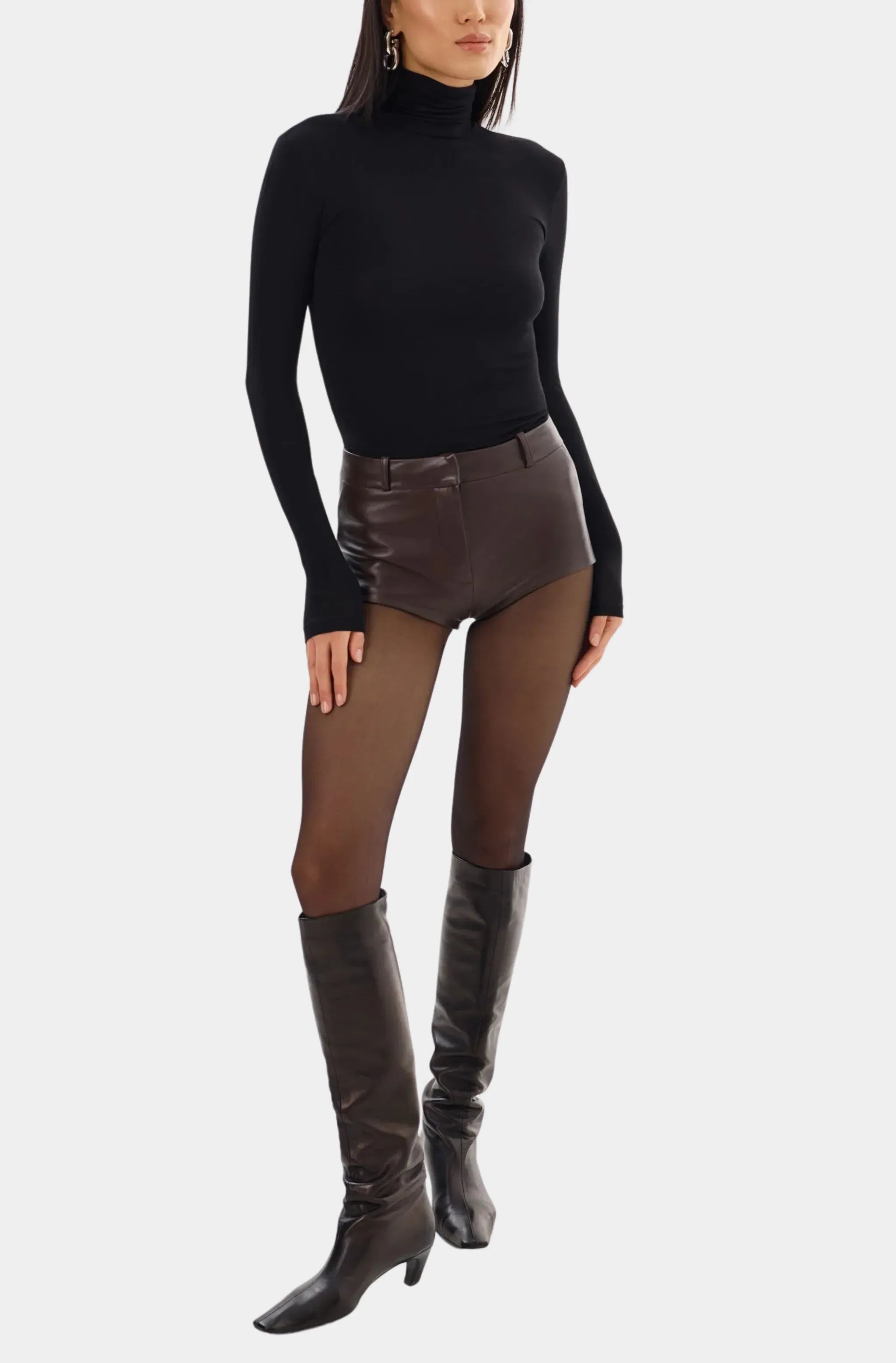 Annaise Leather Shorts