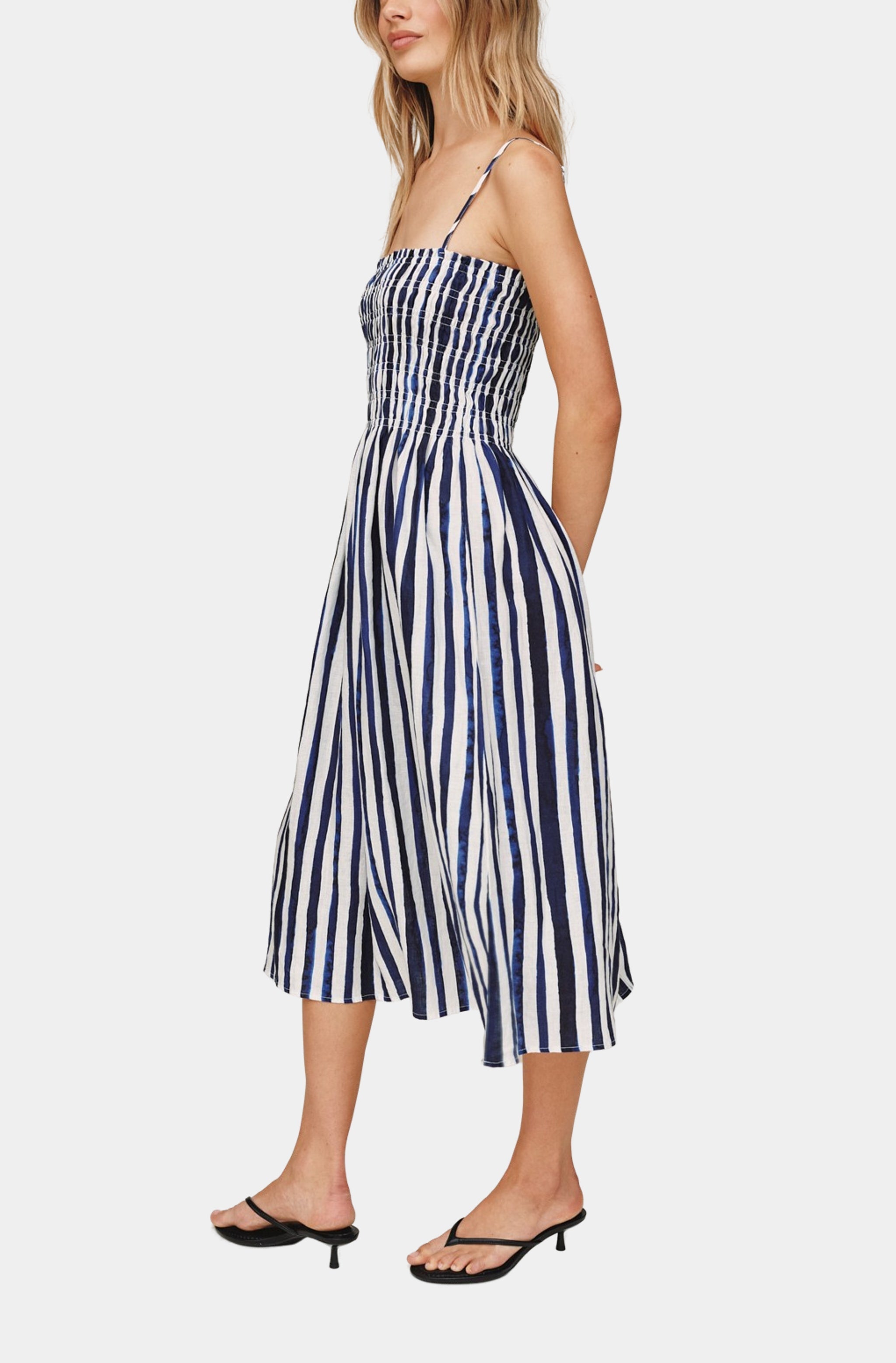 Smocked Midi Dress