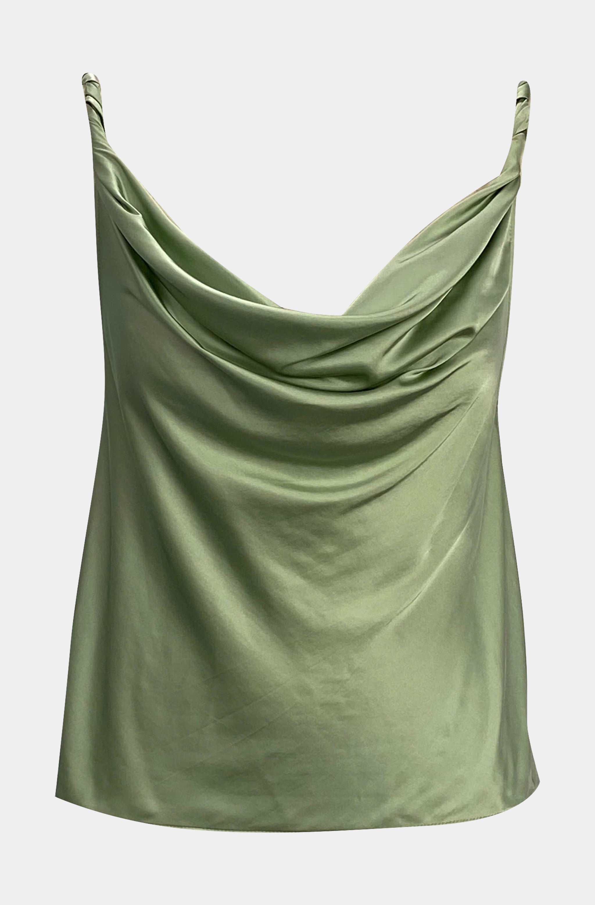 Monique Twist Strap Cowl Neck Tank