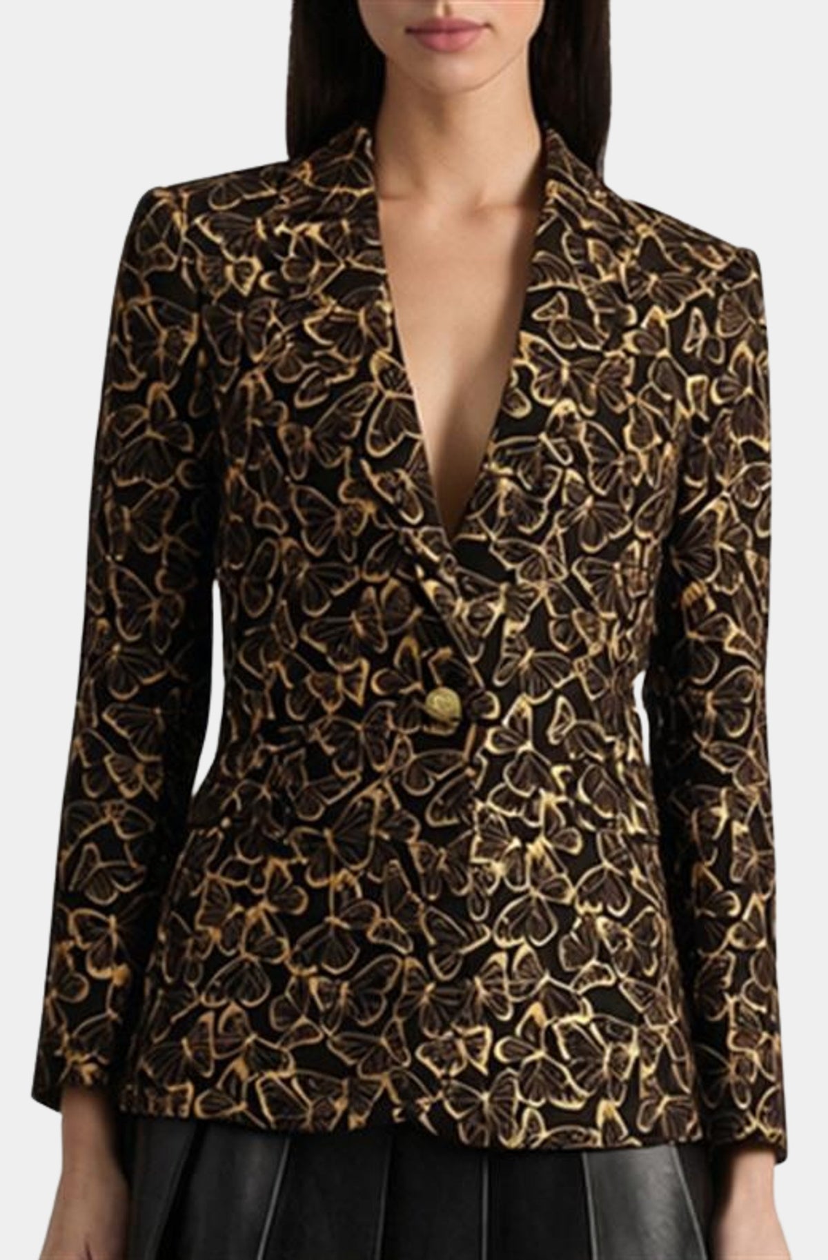 Macey Notch Collar Fitted Blazer