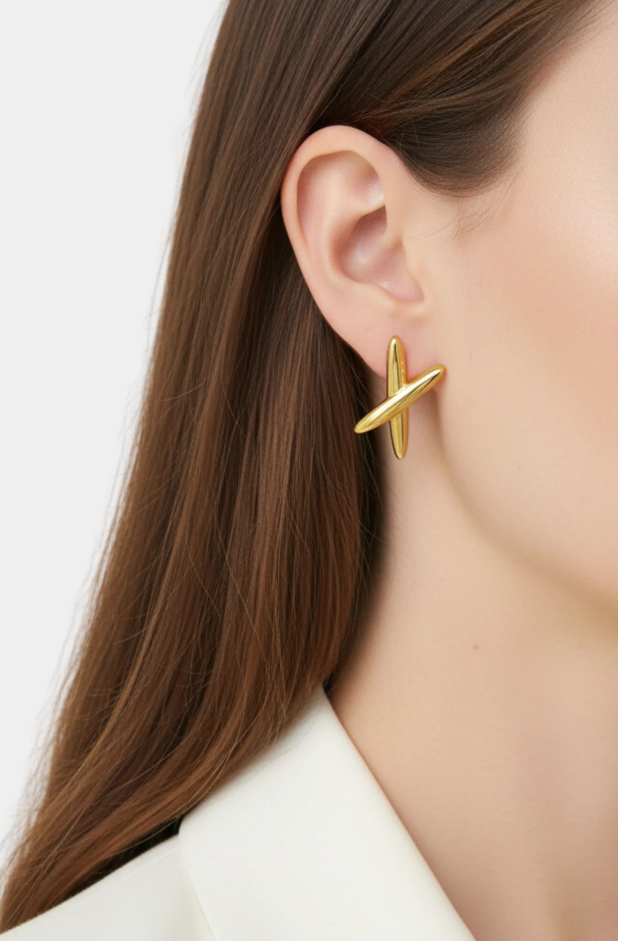 Clara Cross Studs