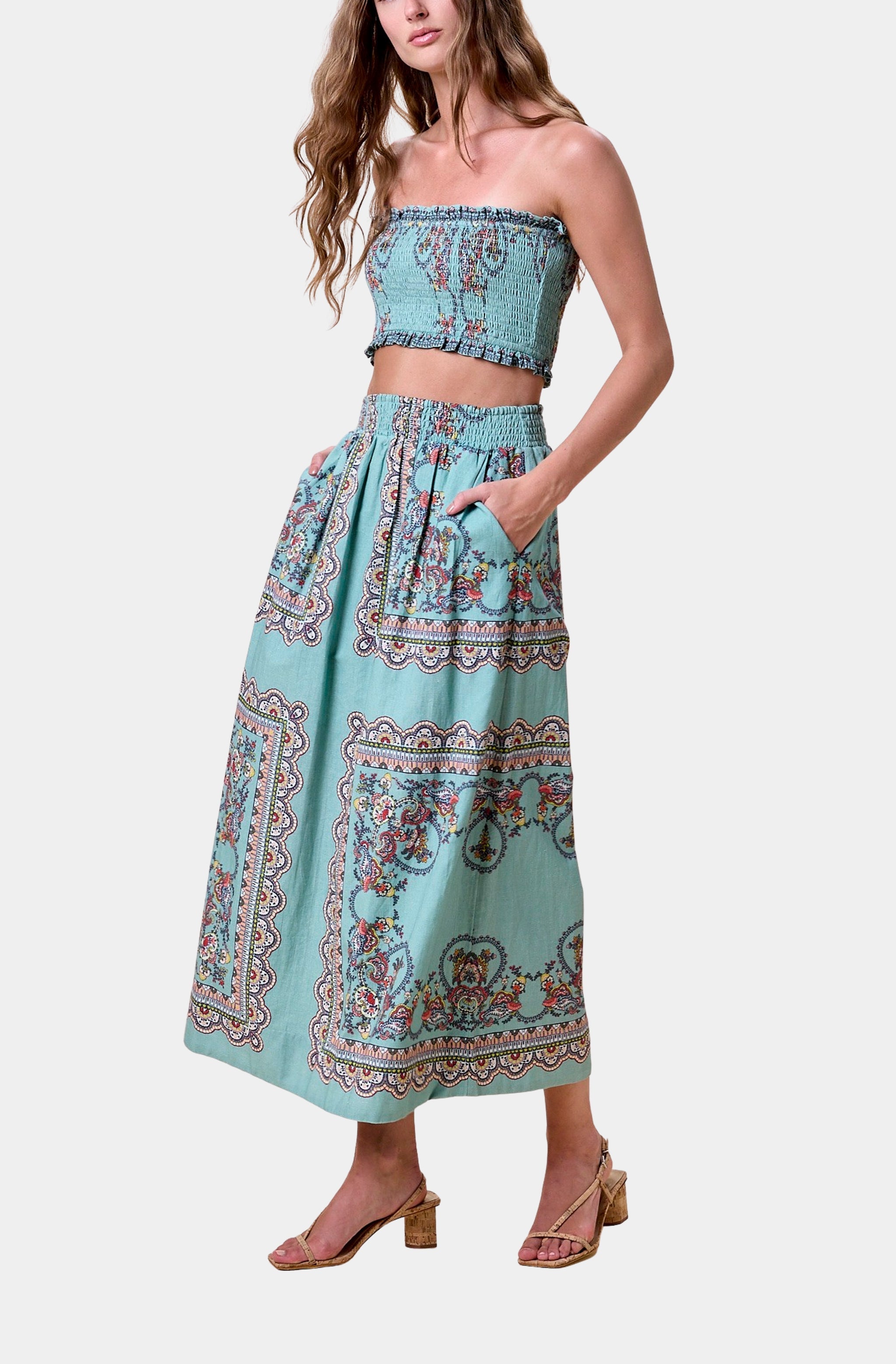 Ruby Top/Midi Skirt Set
