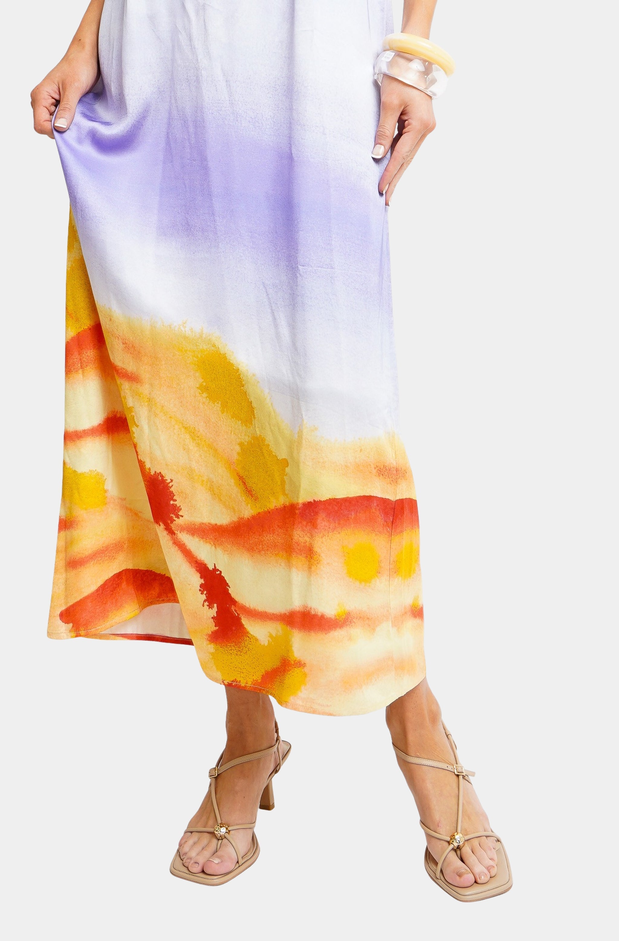 Hemline Exclusive Strapless Maxi Dress Desert View / M Hemline Exclusive Strapless Maxi Dress Desert View / M