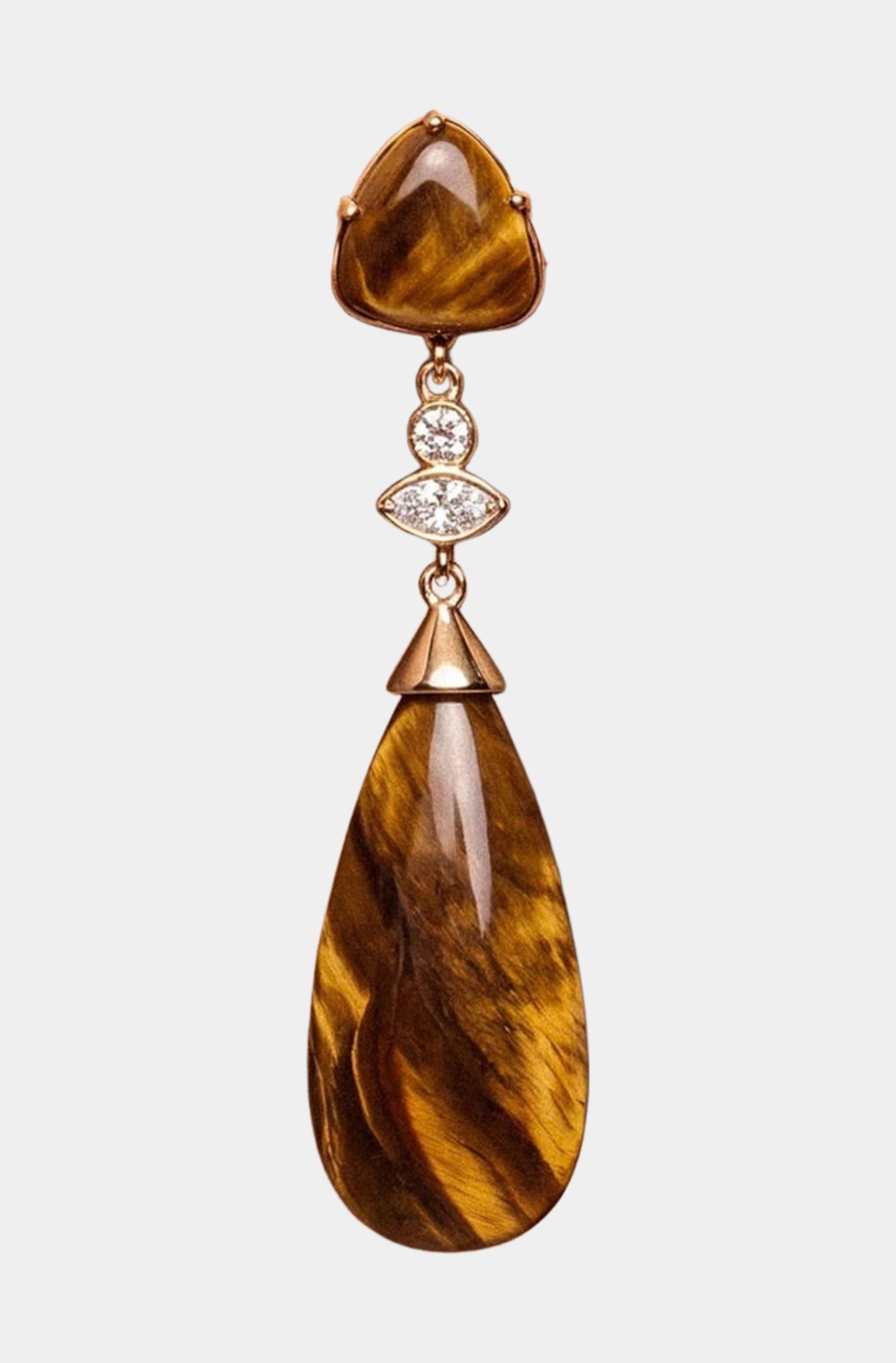 Tiger's Eye Solstice Drop Earring