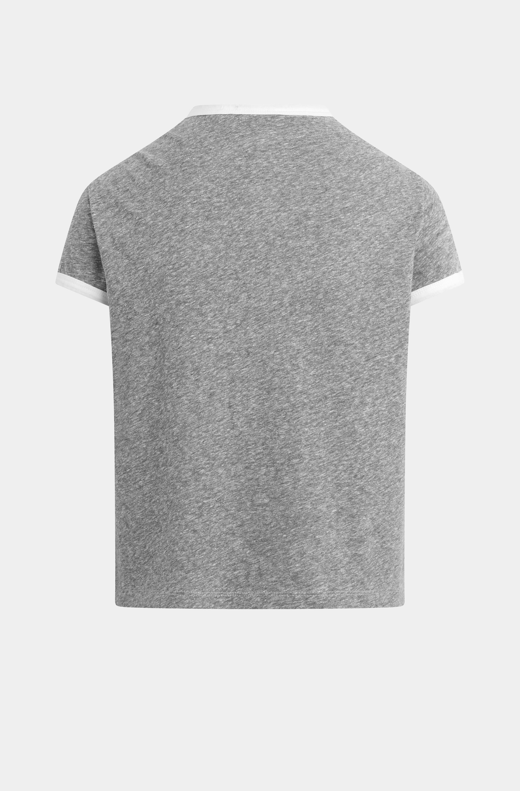 The Collegiate Chest Logo Ringer Tee