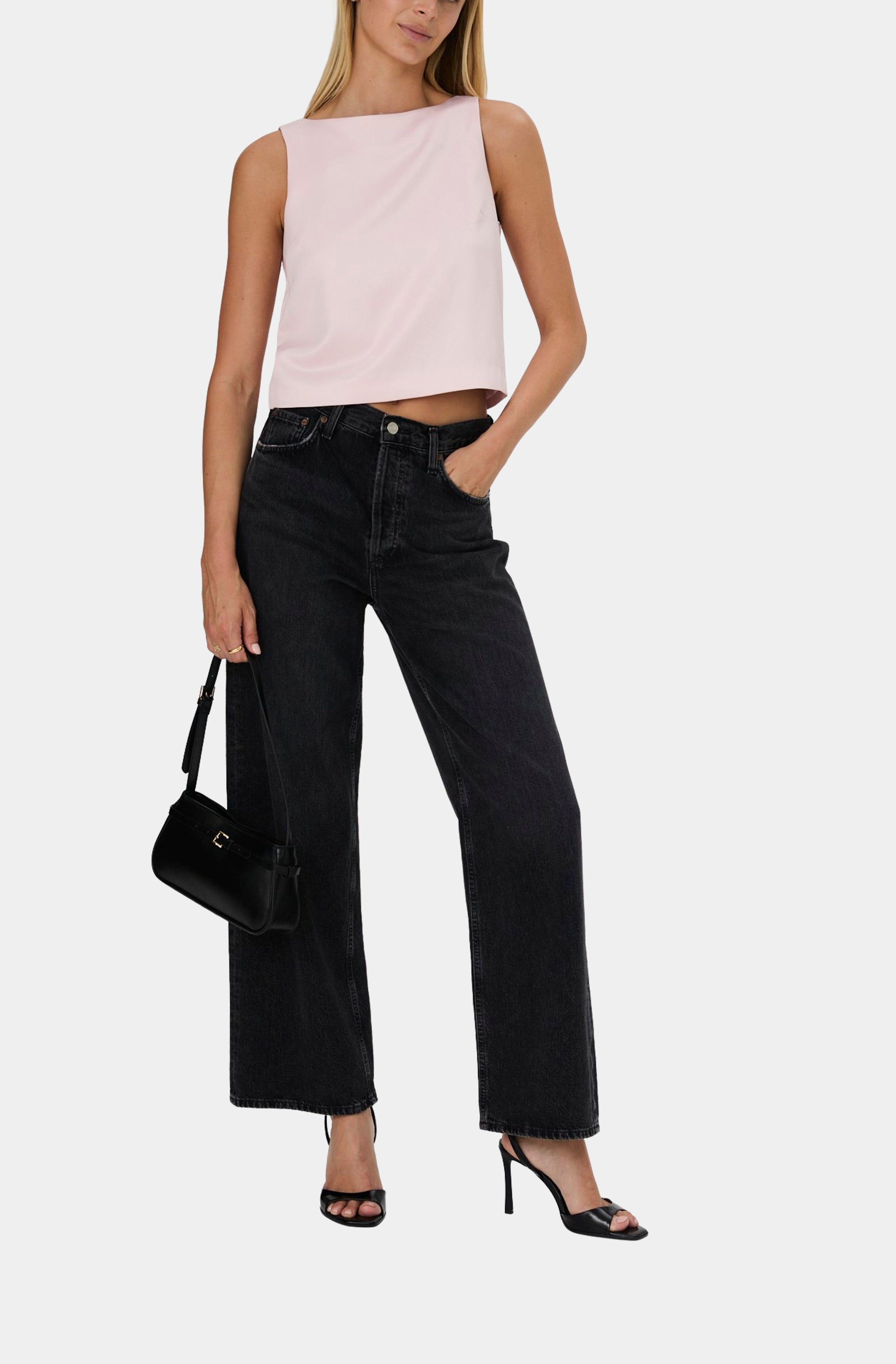 Carey Combo Velvet Bow Top