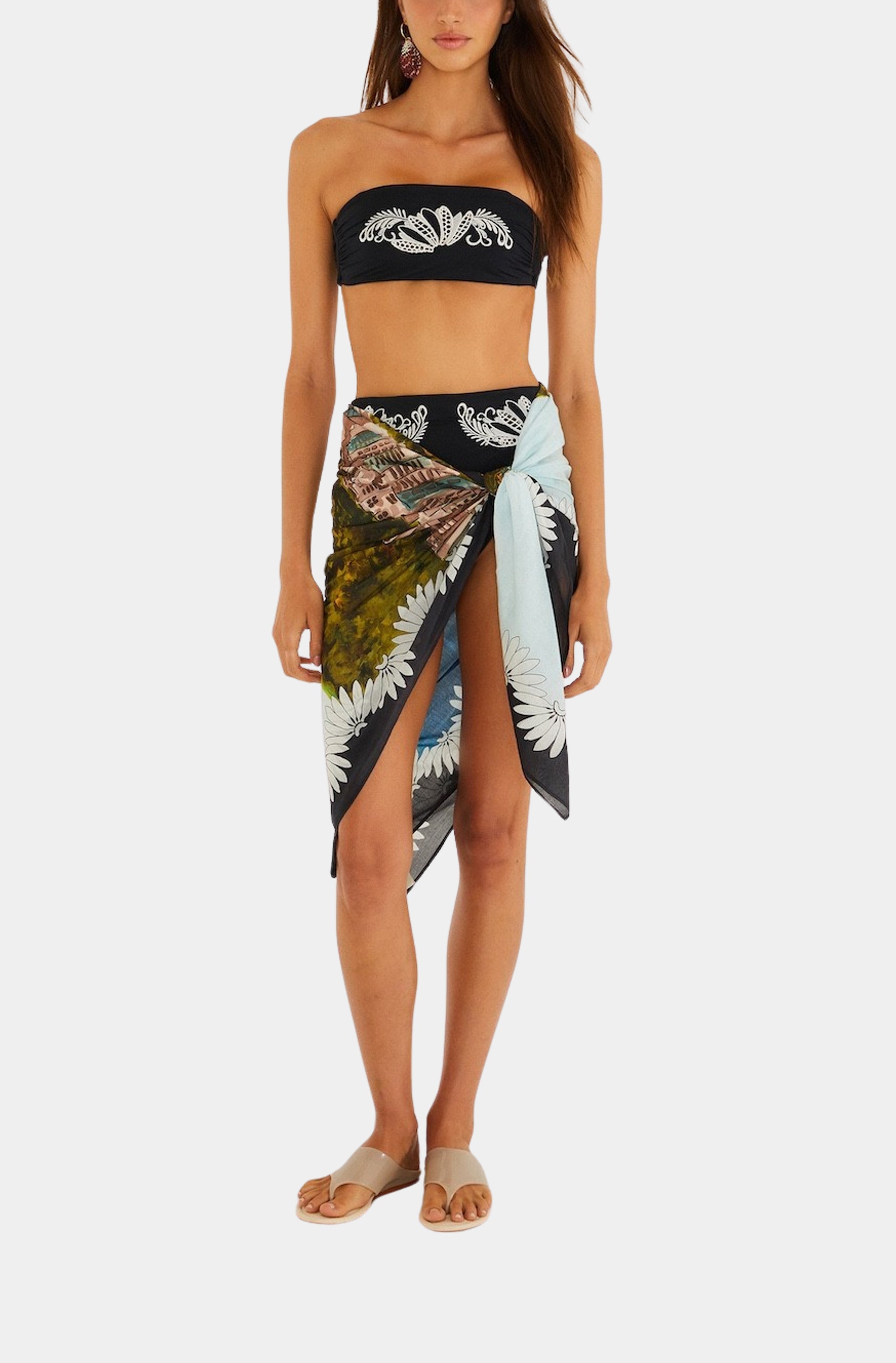 Copacabana Beach Multicolored Sarong