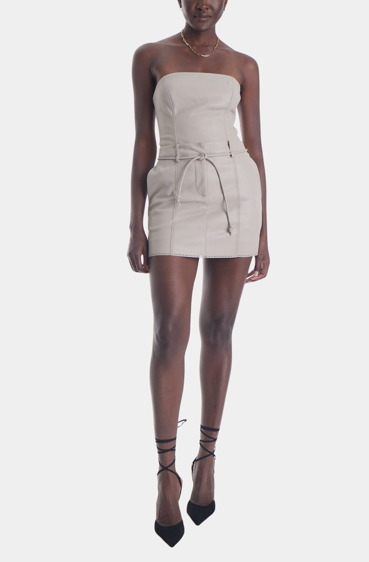 Brair Vegan Leather Skirt