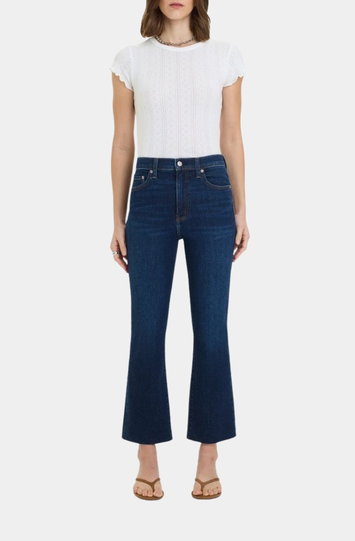 Shy Girl High Rise Crop Flare