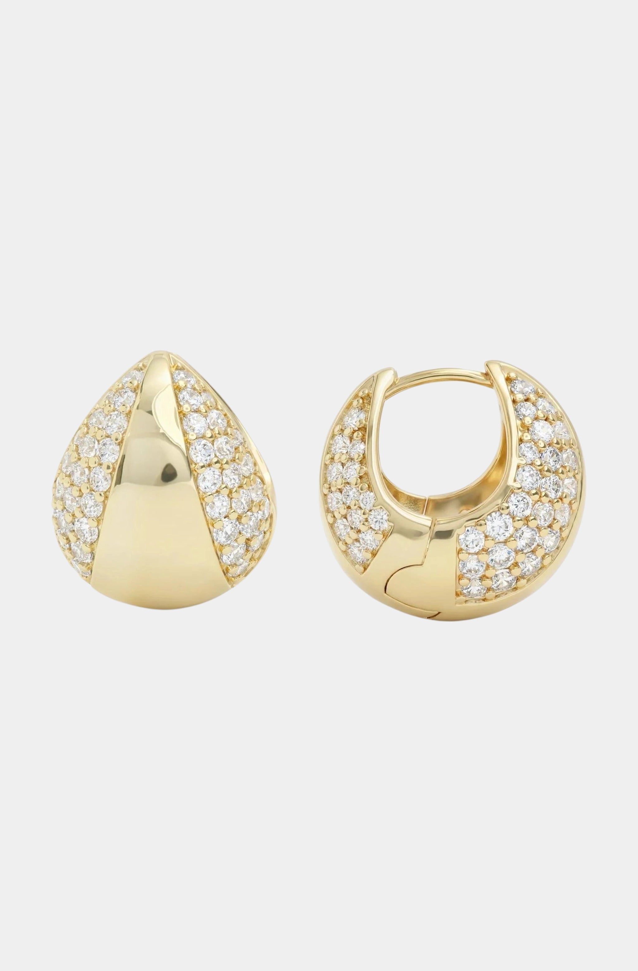 Norah Split Pavé Earrings