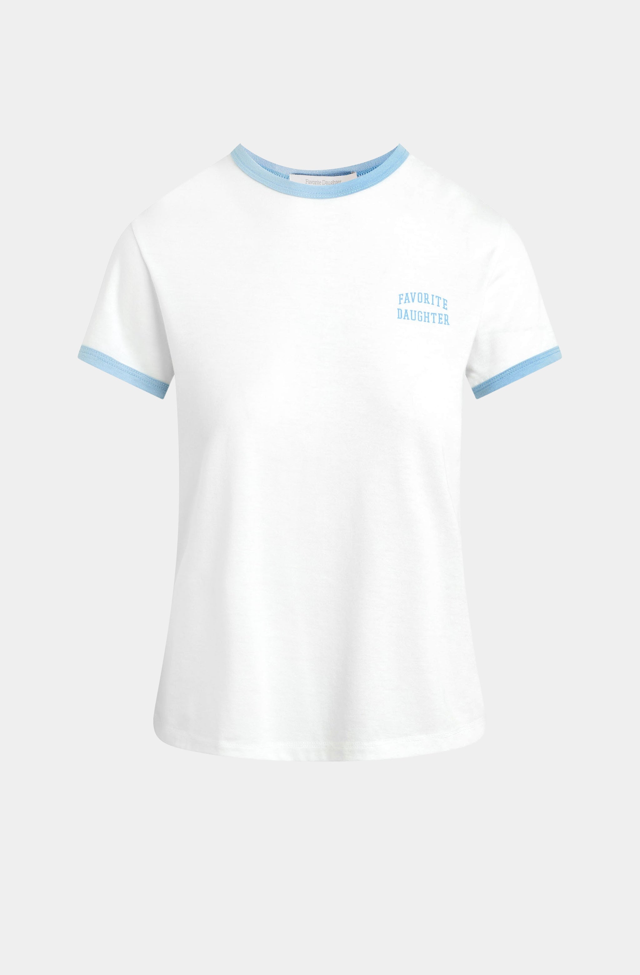 The Collegiate Chest Logo Ringer Tee