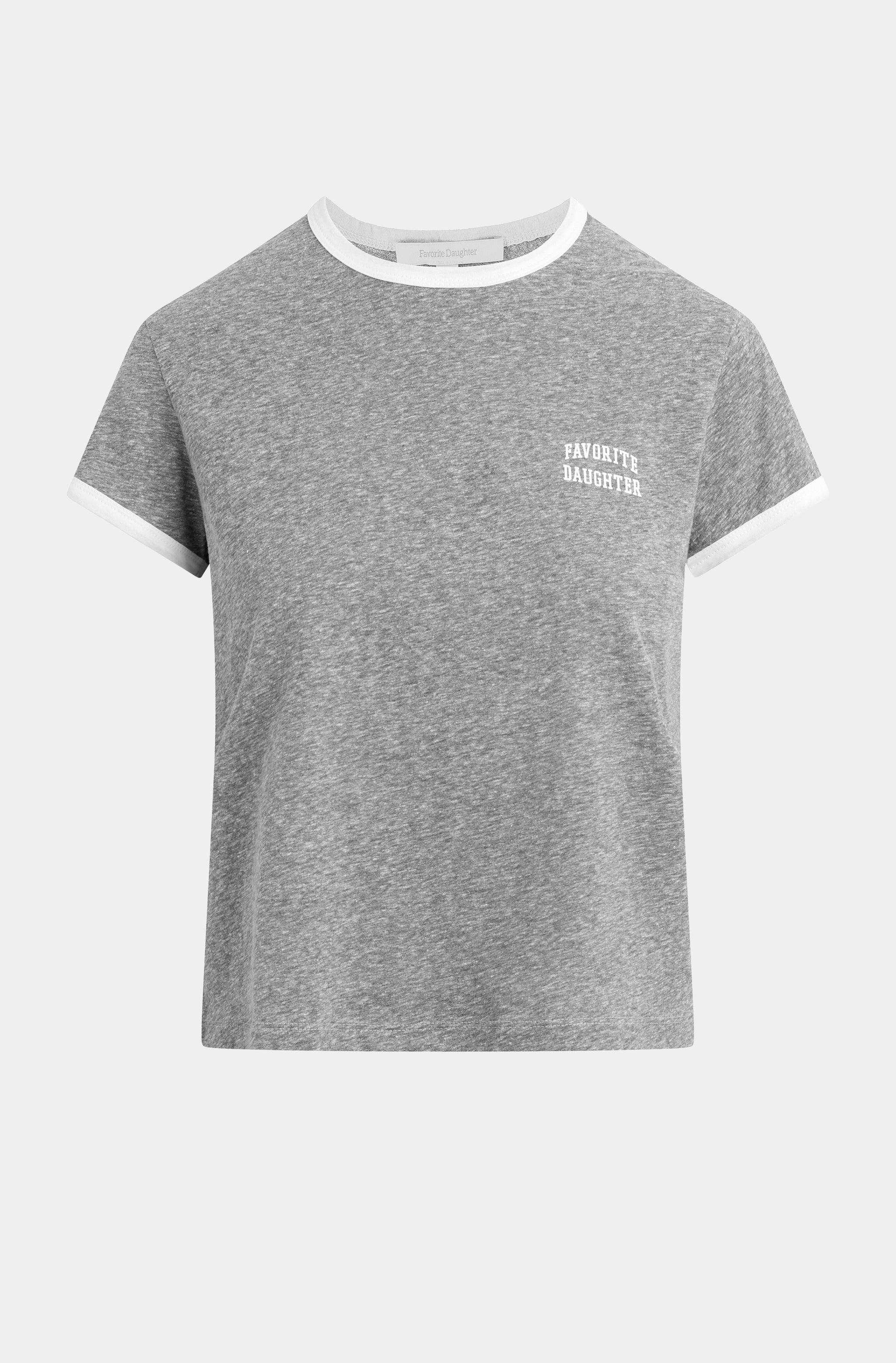 The Collegiate Chest Logo Ringer Tee