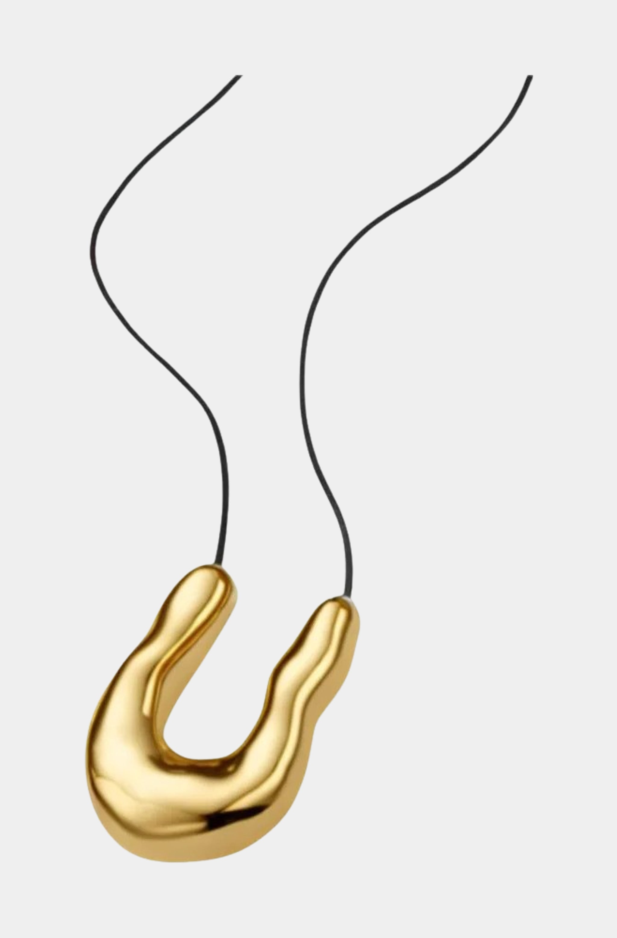 Modern Horseshoe Cord Necklace