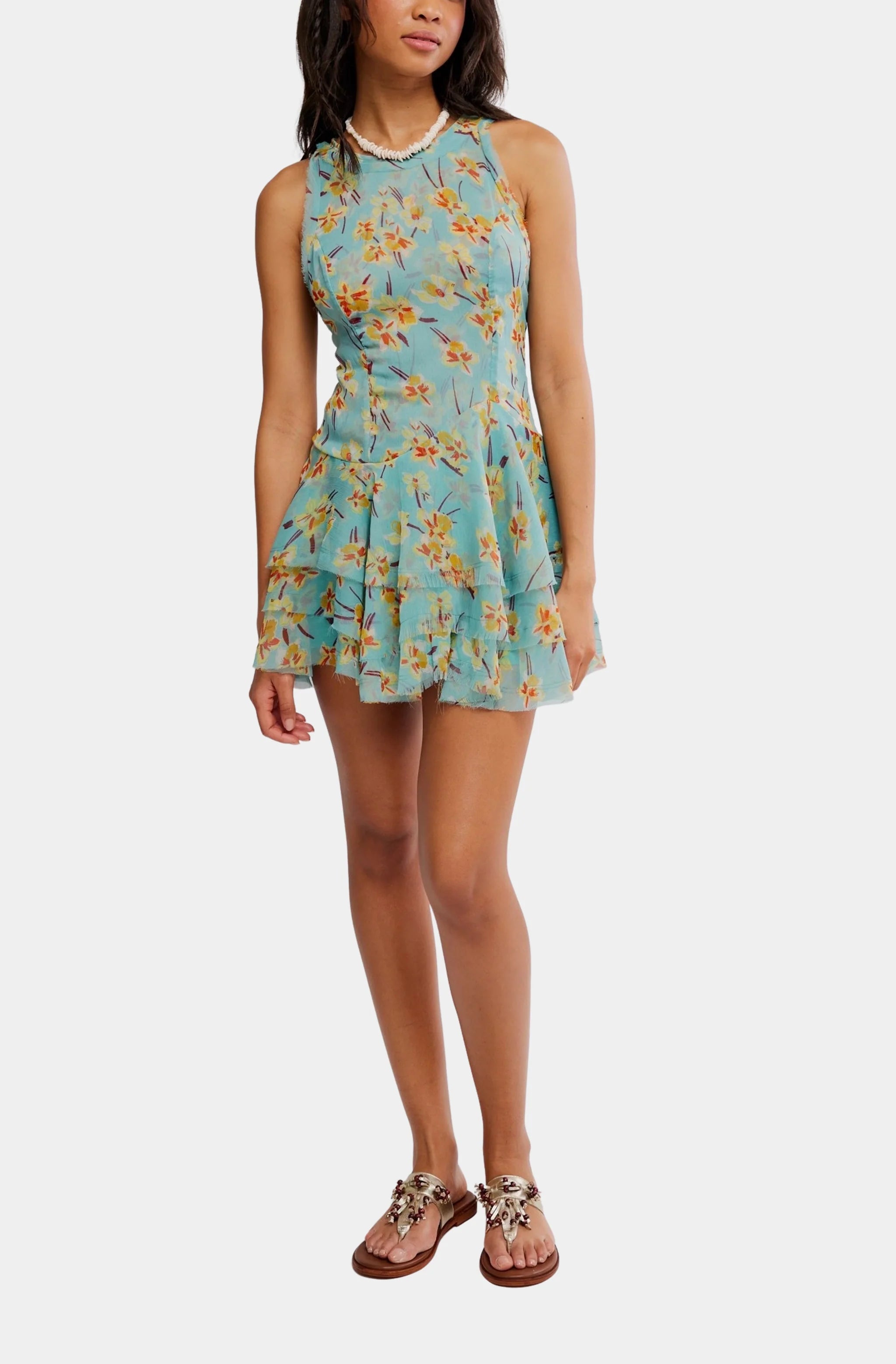 Raven Printed Mini Dress