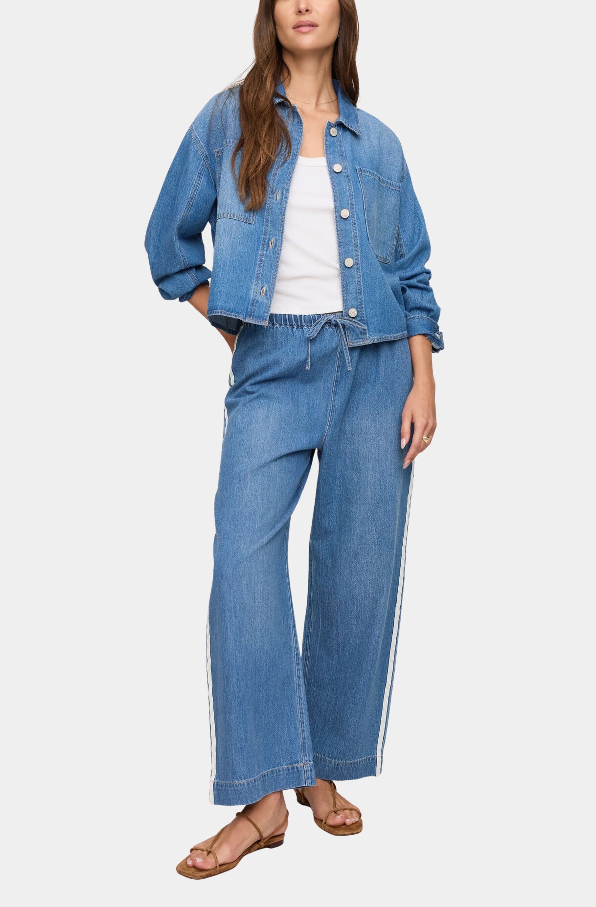 The Sidelines Denim Track Pant