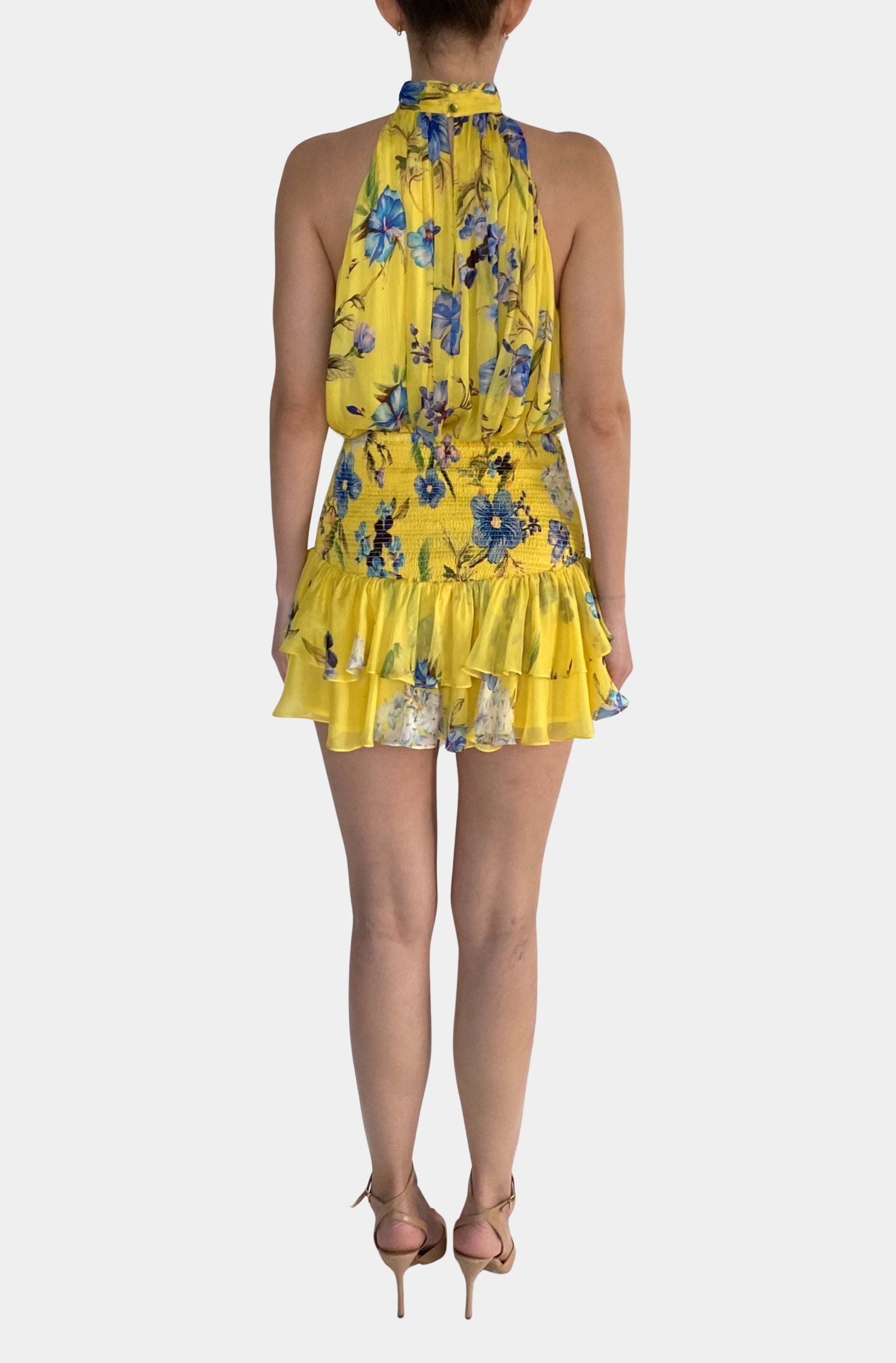 Smocked Mini Skirt