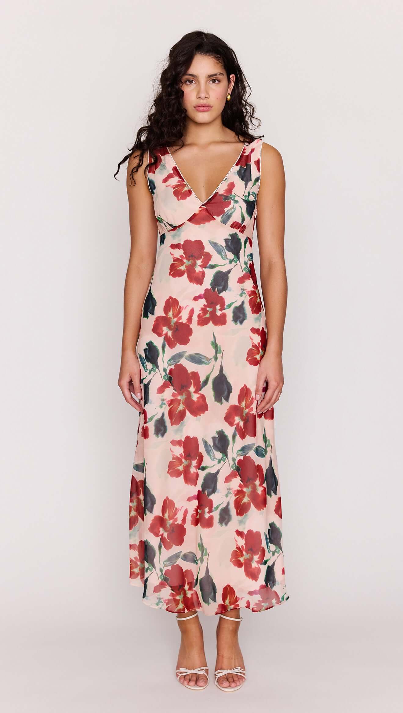 Arabella Bias Midi Dress