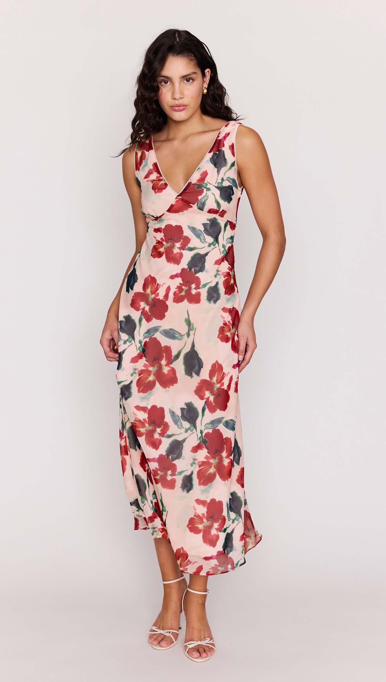Arabella Bias Midi Dress