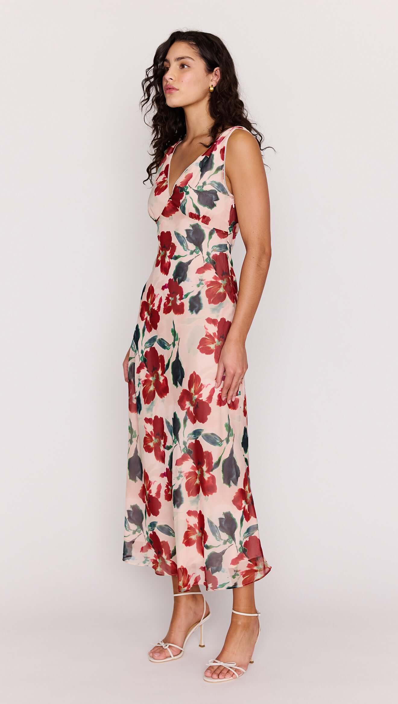 Arabella Bias Midi Dress