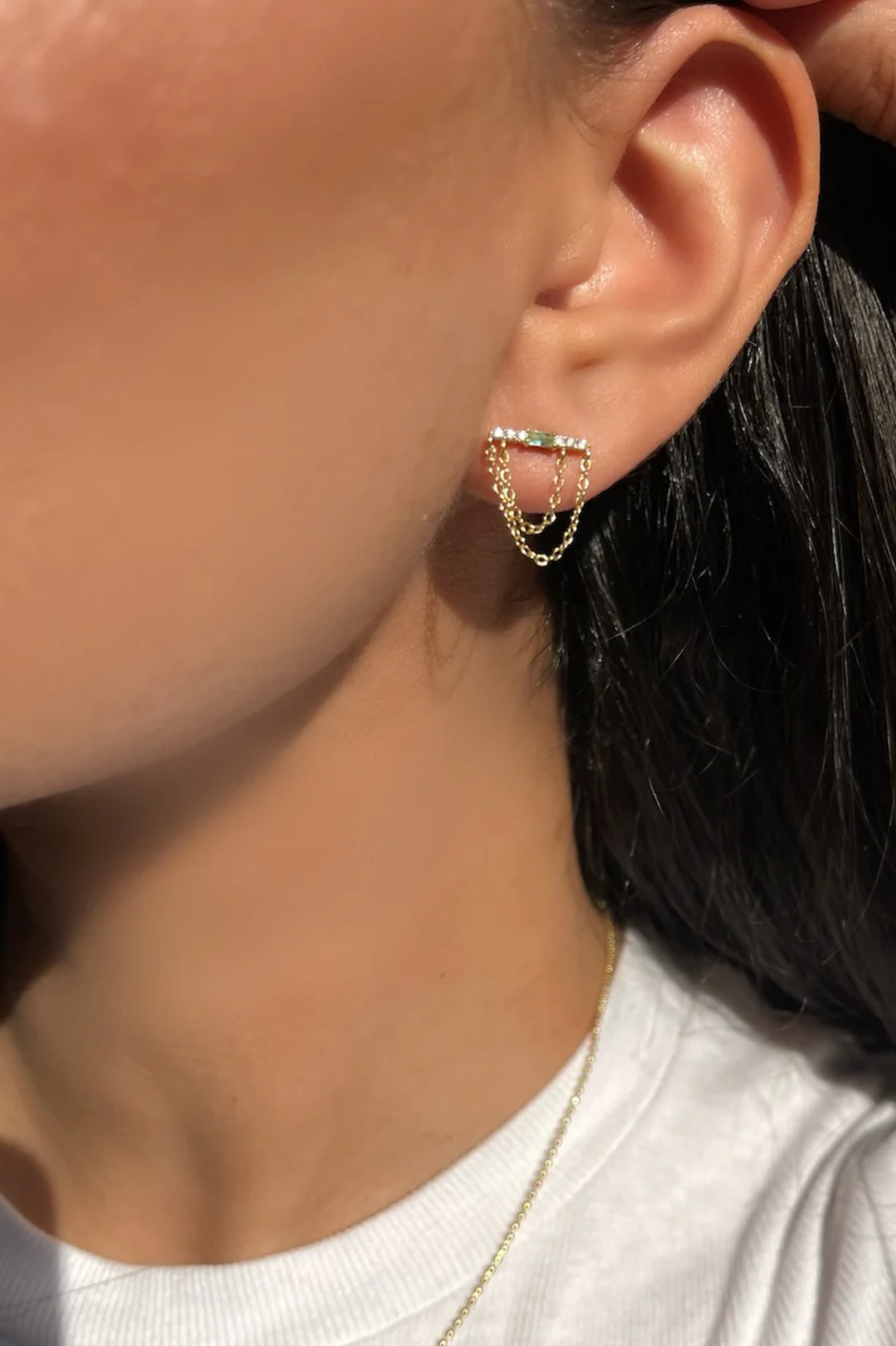 Waterfall Earrings - Peridot