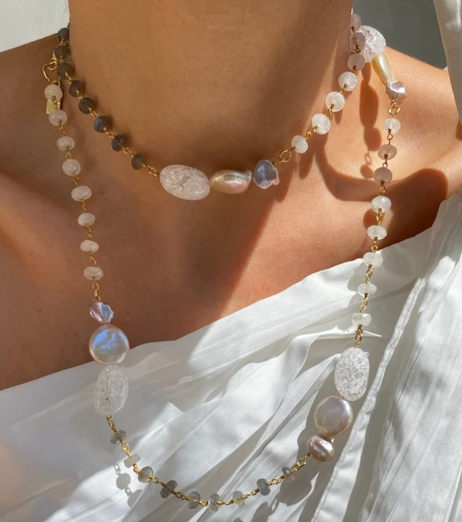 Horizon Gemstone Necklace