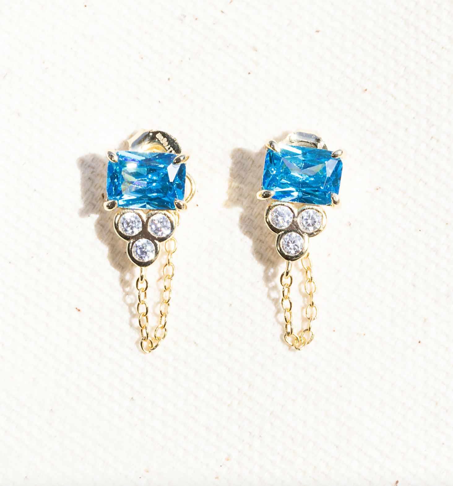 Shiva Earrings - Aquamarine