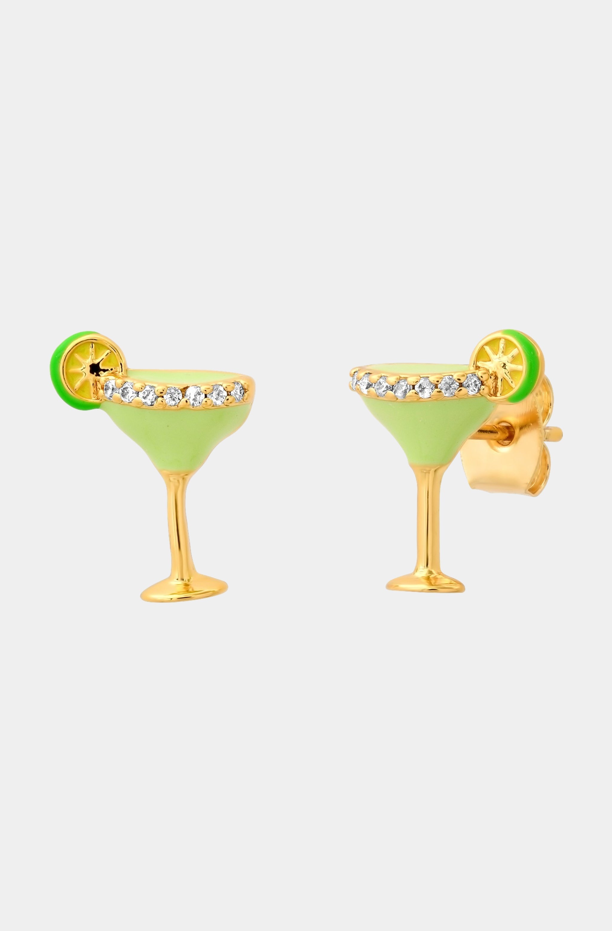 Enamel Margarita Studs