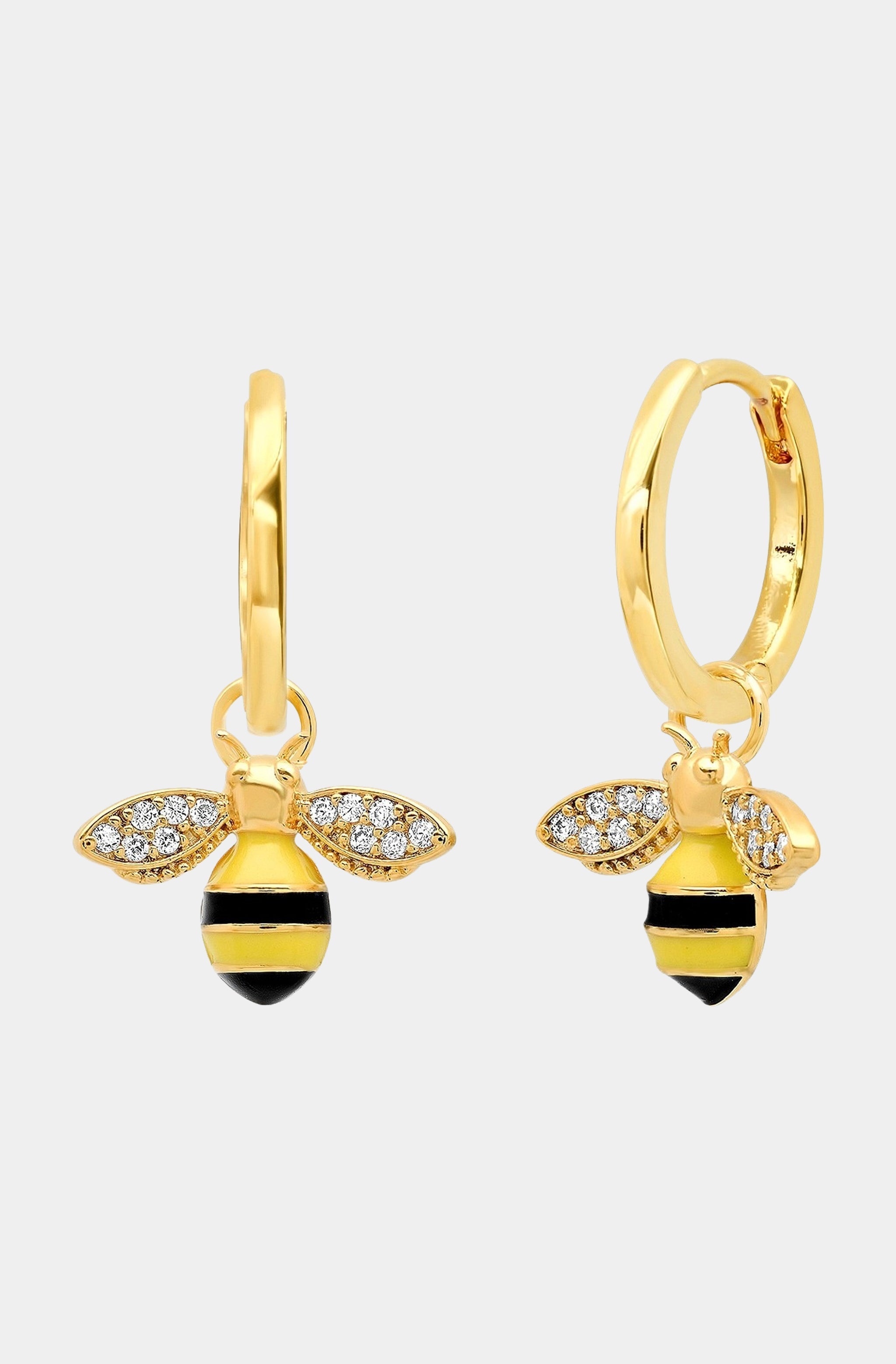 Pavé And Enamel Bee Huggies