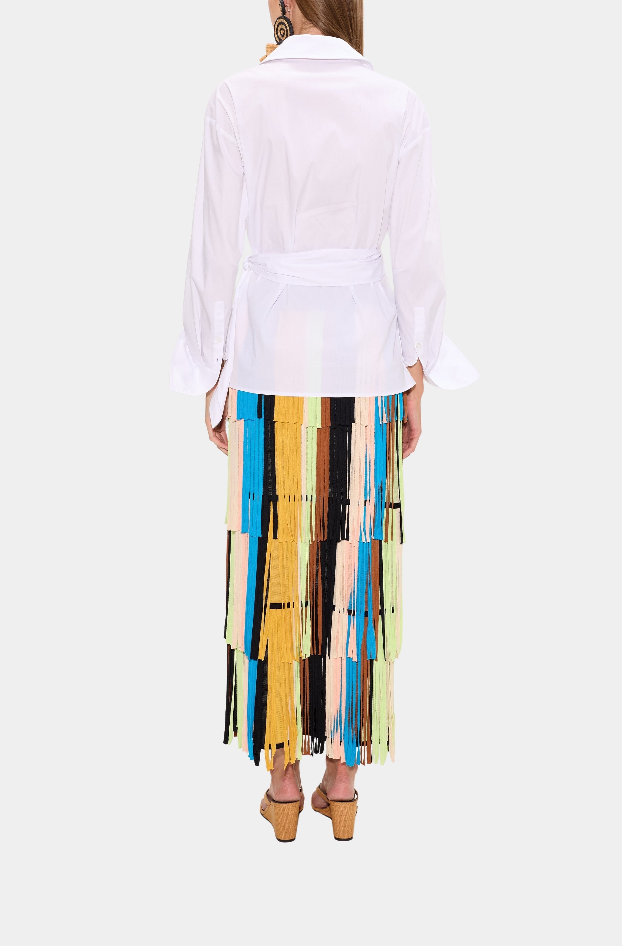 Za Za Knit Fringe Skirt