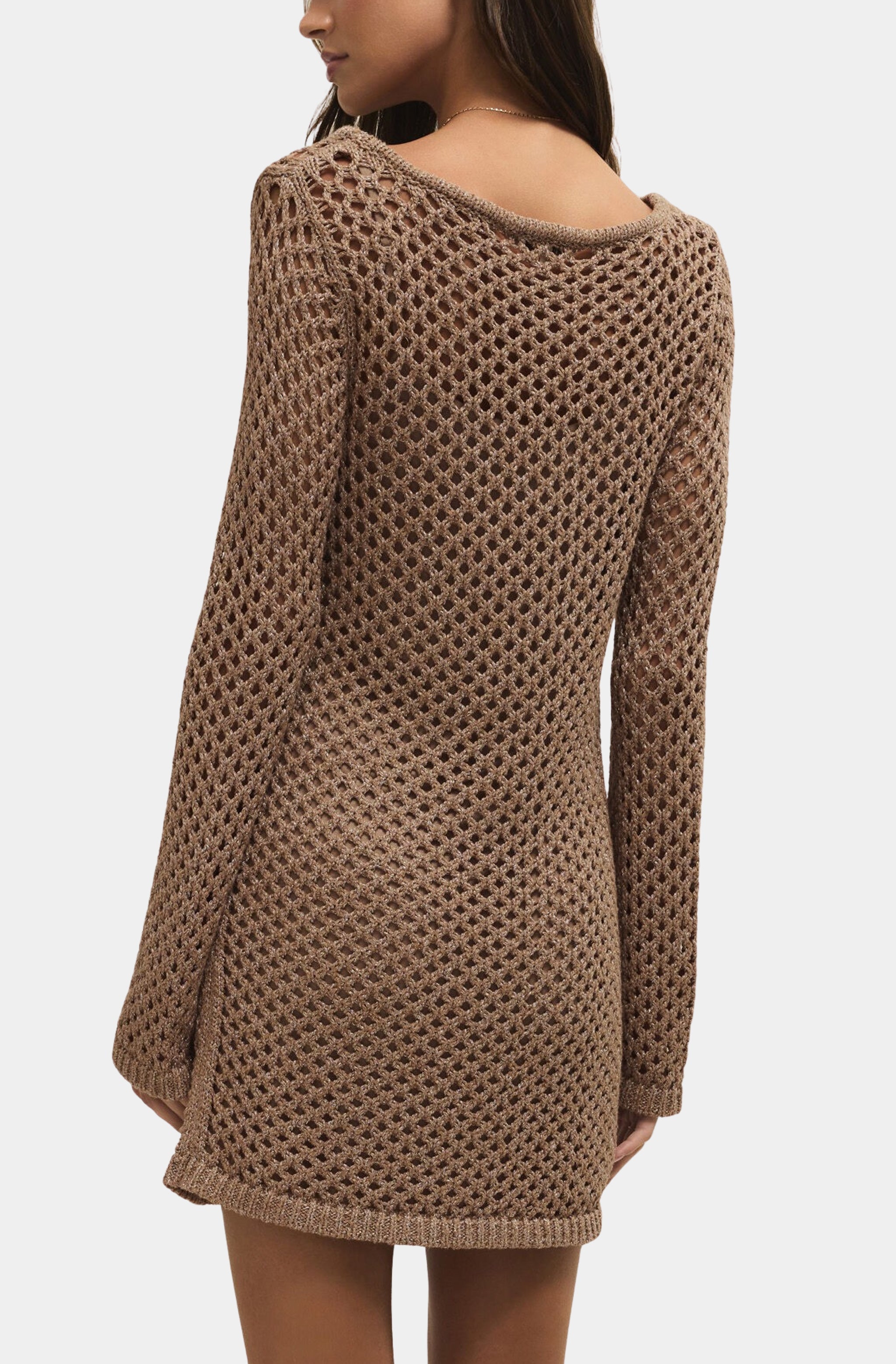 Calabria Shimmer Crochet Dress