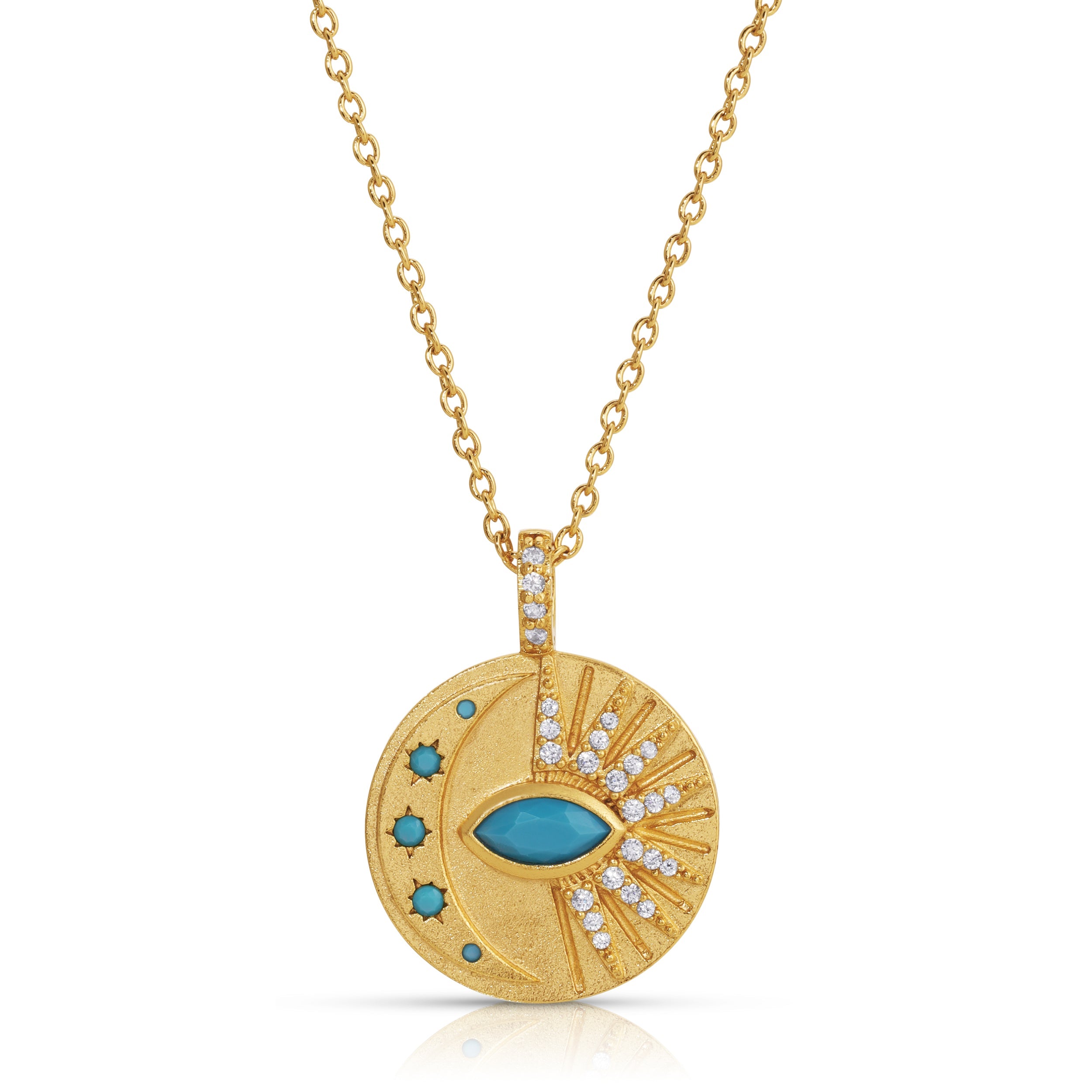 Venus Moon Necklace - Turquoise