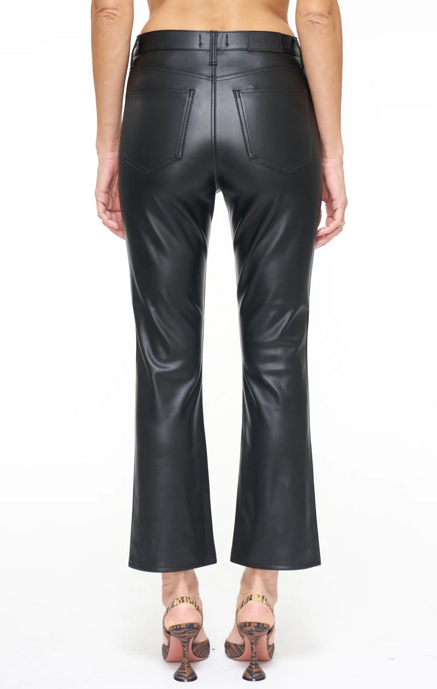 Lennon Cropped Leather Pants